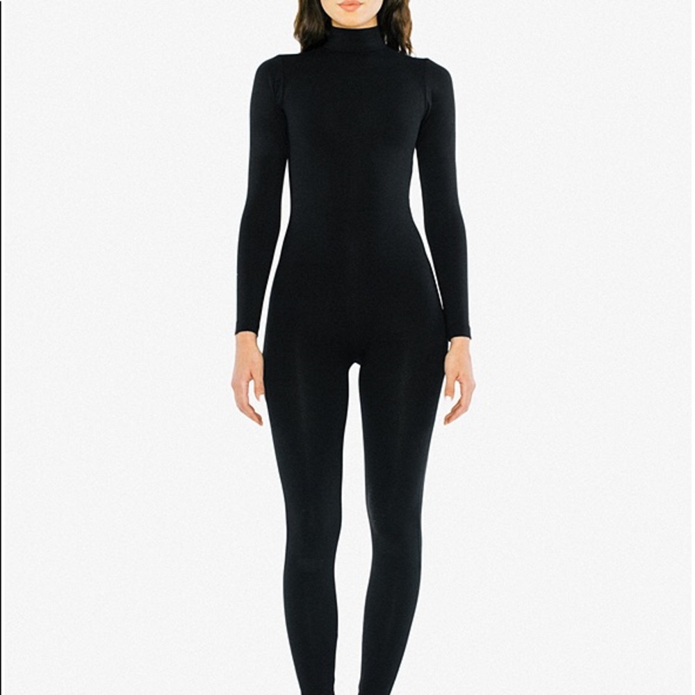 AMERICAN APPAREL Cotton Spandex Turtleneck Catsuit